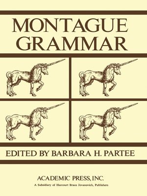 cover image of Montague Grammar